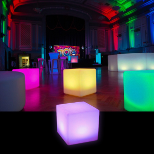 illuminated cube