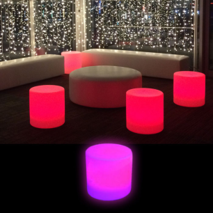 illuminated glow stools