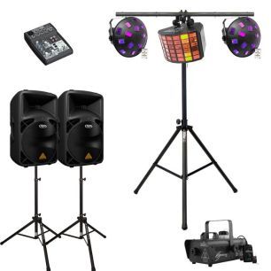 party package, lights and speakers FGE party package