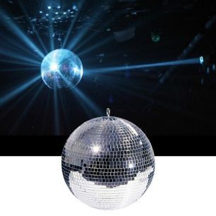 blue mirrorball pinspot light