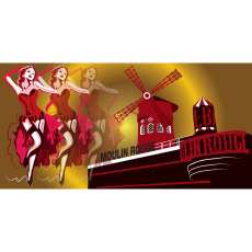 Themed Backdrops Large - Moulin Rouge