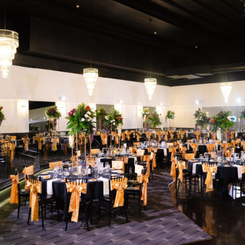 gold satin chair sashes san remo ballroom