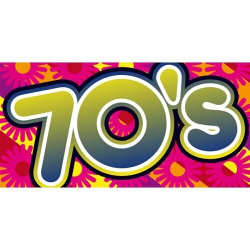 70s flower power backdrop