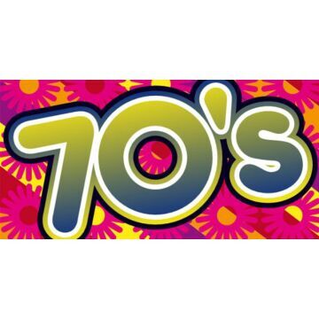 70s flower power backdrop