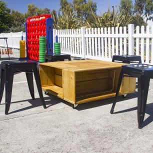 small bar stools kids entertainment area