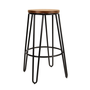 black hairpin stool
