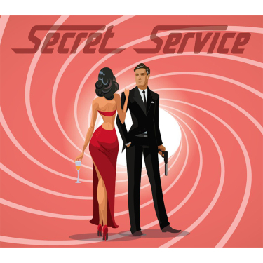 Standard Backdrop - Secret Service - Pink