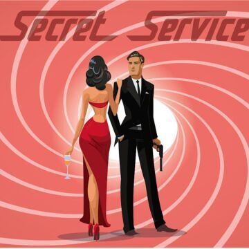 Standard Backdrop - Secret Service - Pink