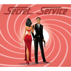 Standard Backdrop - Secret Service - Pink