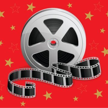 Hollywood Movie Reel Backdrop