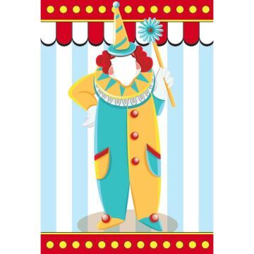 Circus Character Backdrop - clown
