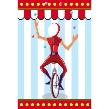 Circus Character Backdrop - juggler