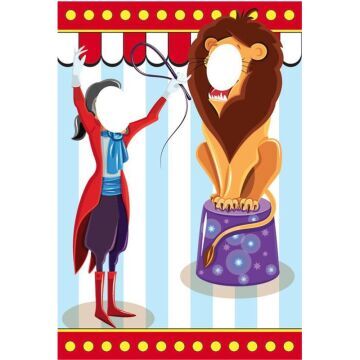 Circus Character Backdrop - lion