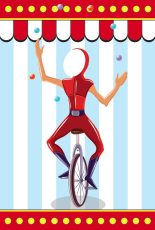 Themed Backdrops Small - Circus Juggler (light)