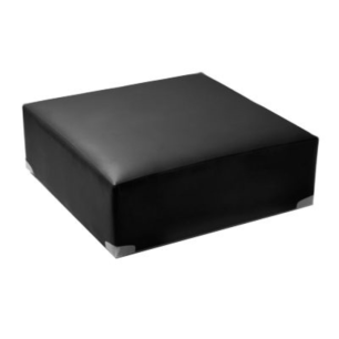 Black Square Ottoman