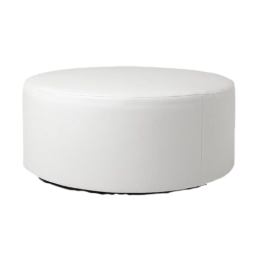 white round ottoman