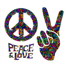 Standard Backdrop - 60's Peace & Love