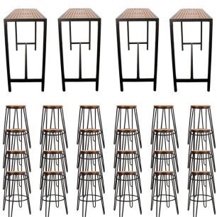 FGE Event Furniture Package, Bench Hairpin Stools