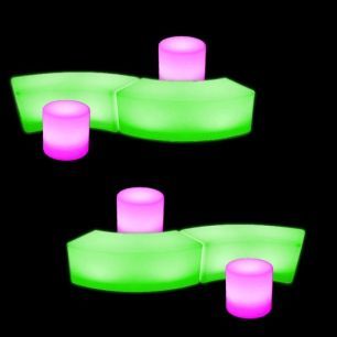 illuminated bundle 2 green pink