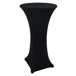 black high bar table covers