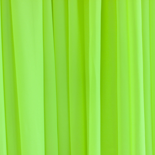 chiffon drape in fluro yellow