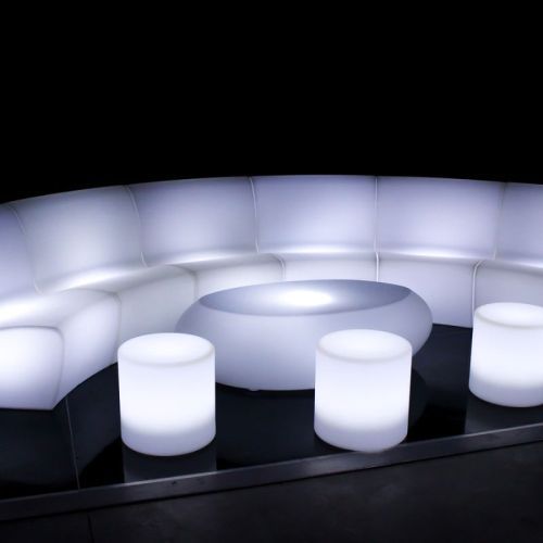 illuminated curved sofas