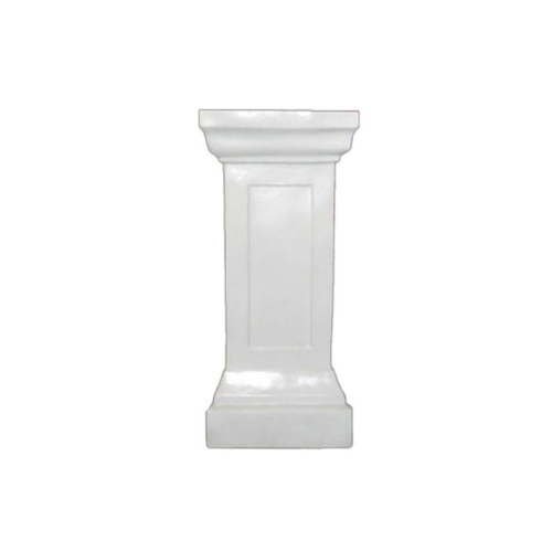 white pedestal