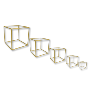 Gold Framed Cube