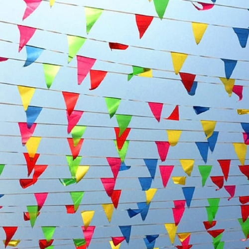 multicoloured bunting