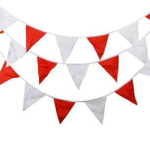 Red and White Bunting Product Image