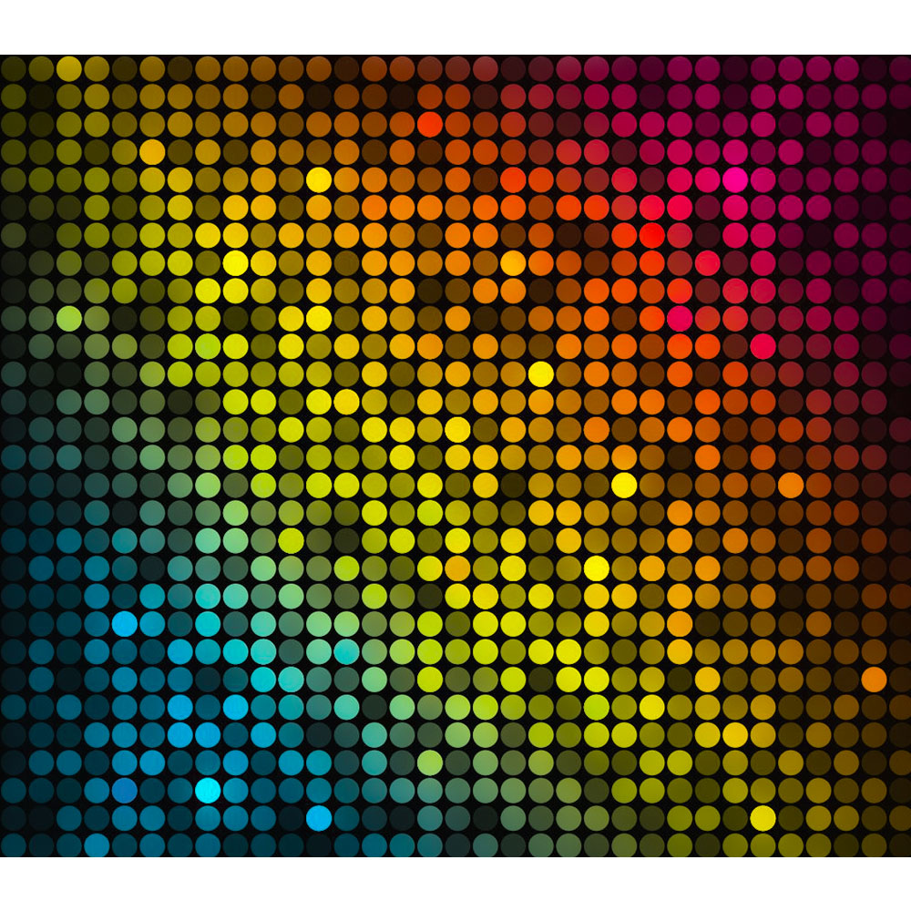 Standard Backdrop - Coloured Disco Dots Hire Melbourne | Feel Good Events