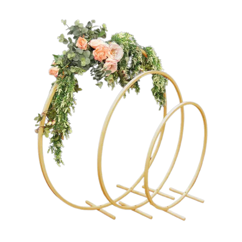 Flower Stand - Gold Hoop