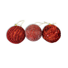 Christmas Ornaments - Red Baubles 