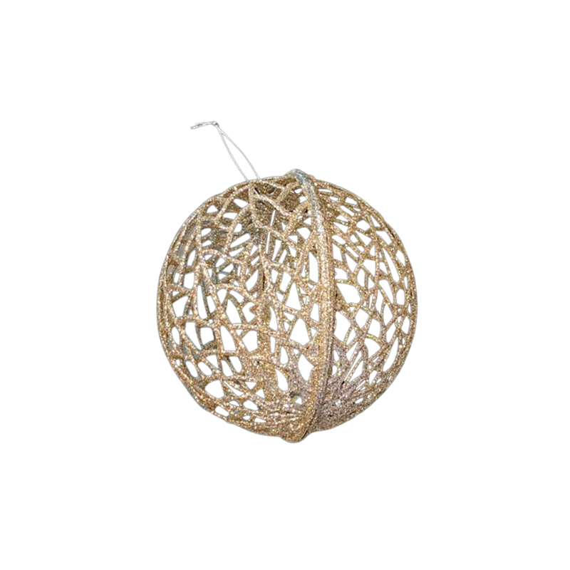 Christmas Ornaments - Gold Mesh Ball