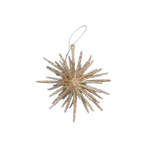 gold starburst christmas ornament