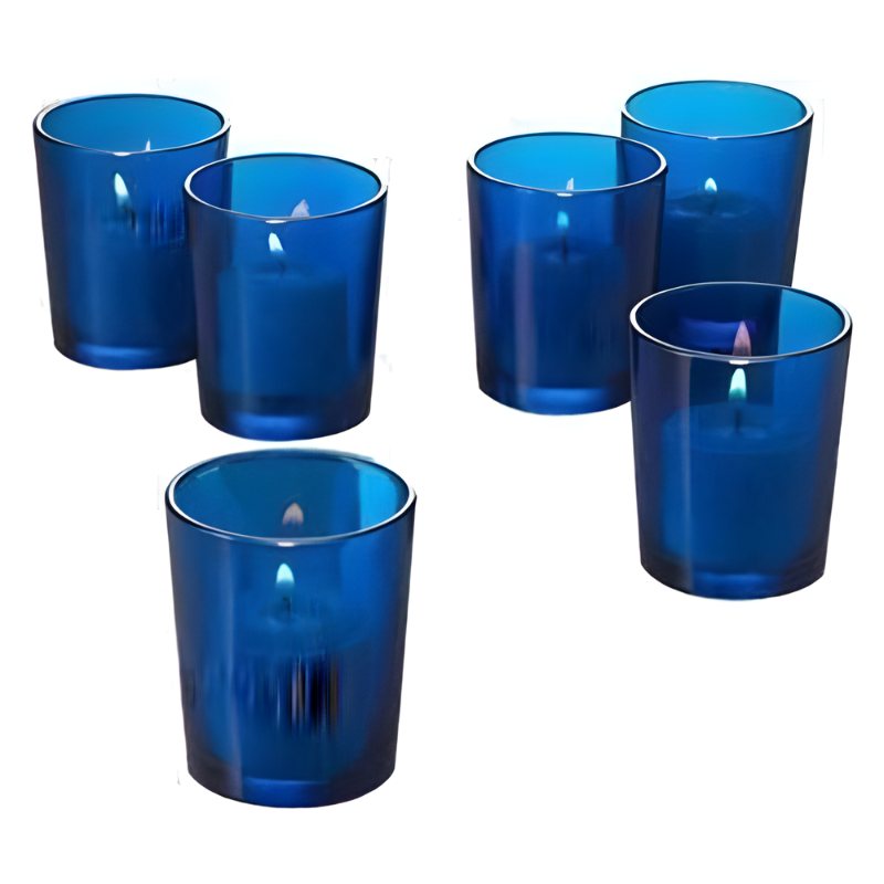 Blue Tea Light Candle Holder